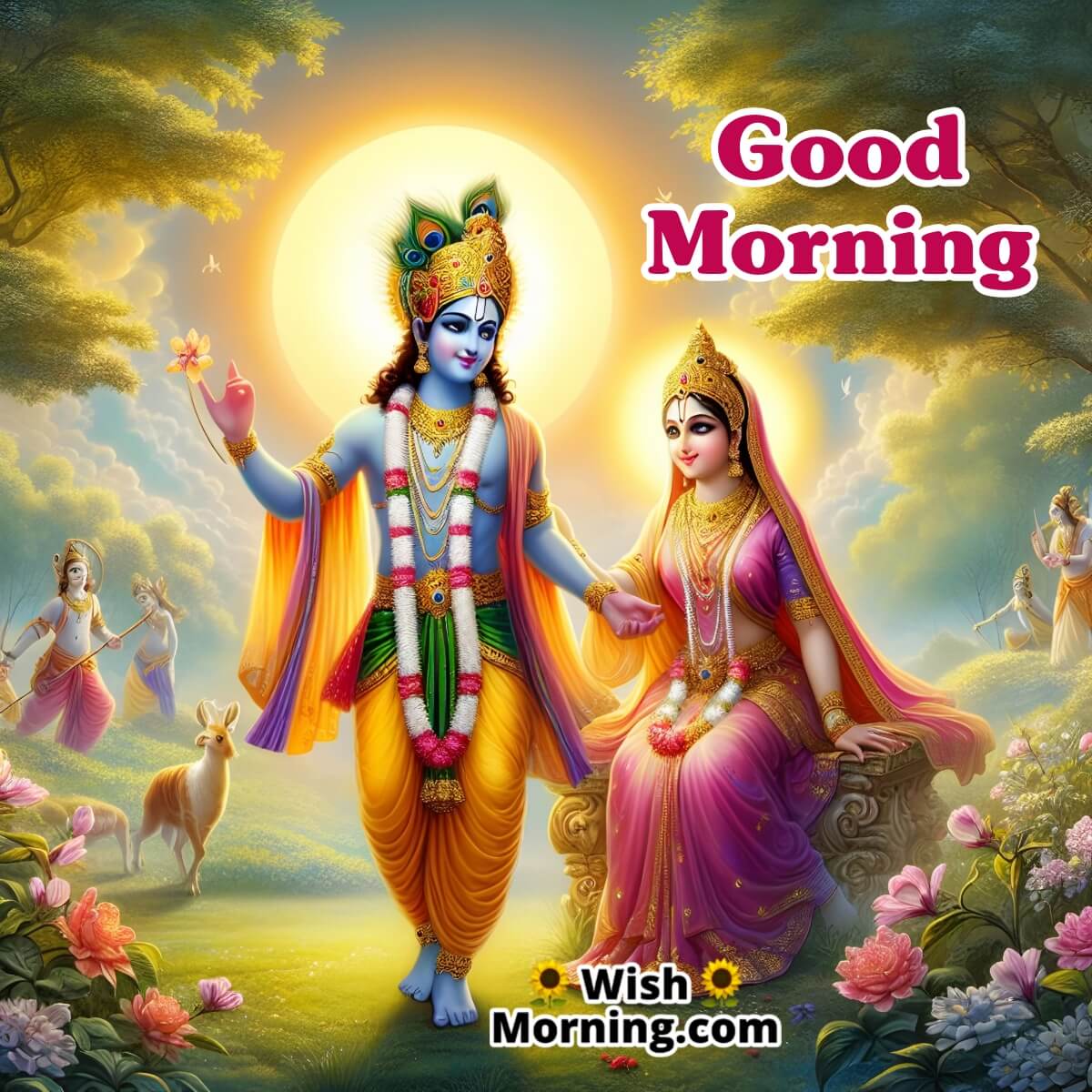 Good Morning Radha Krishna Pic