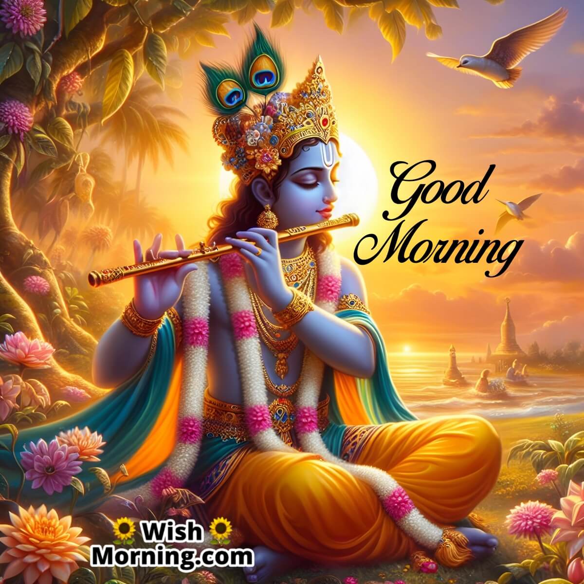 Good Morning Shree Krishna Images