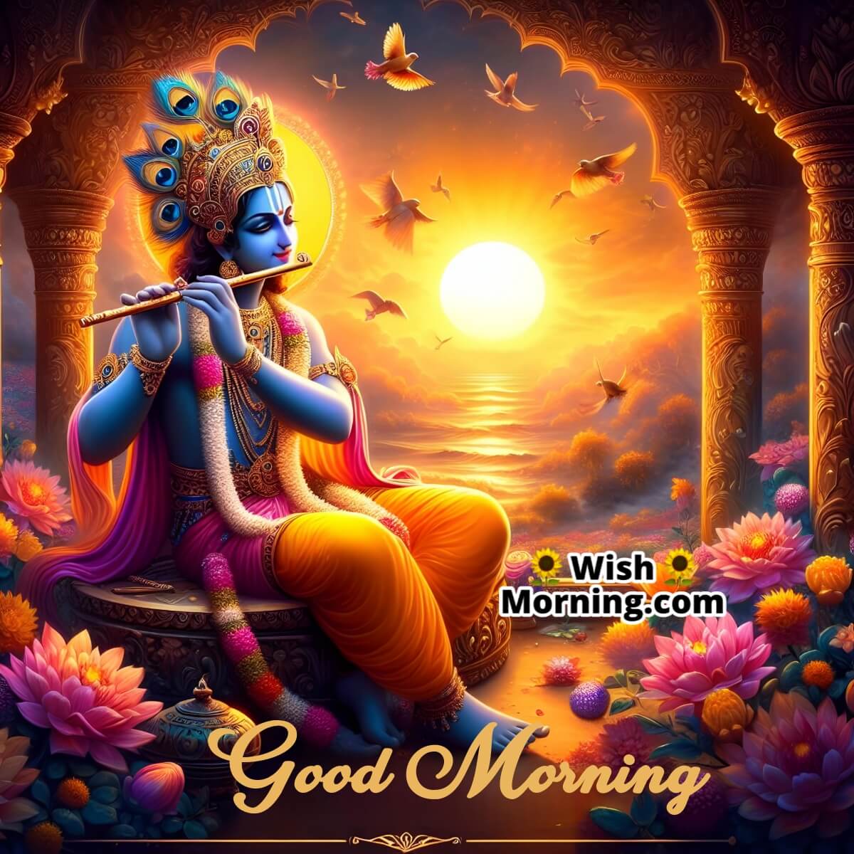 Good Morning Shree Krishna Picture