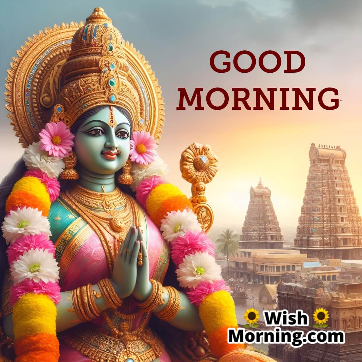 Good Morning With Blessings From Meenakshi Amman