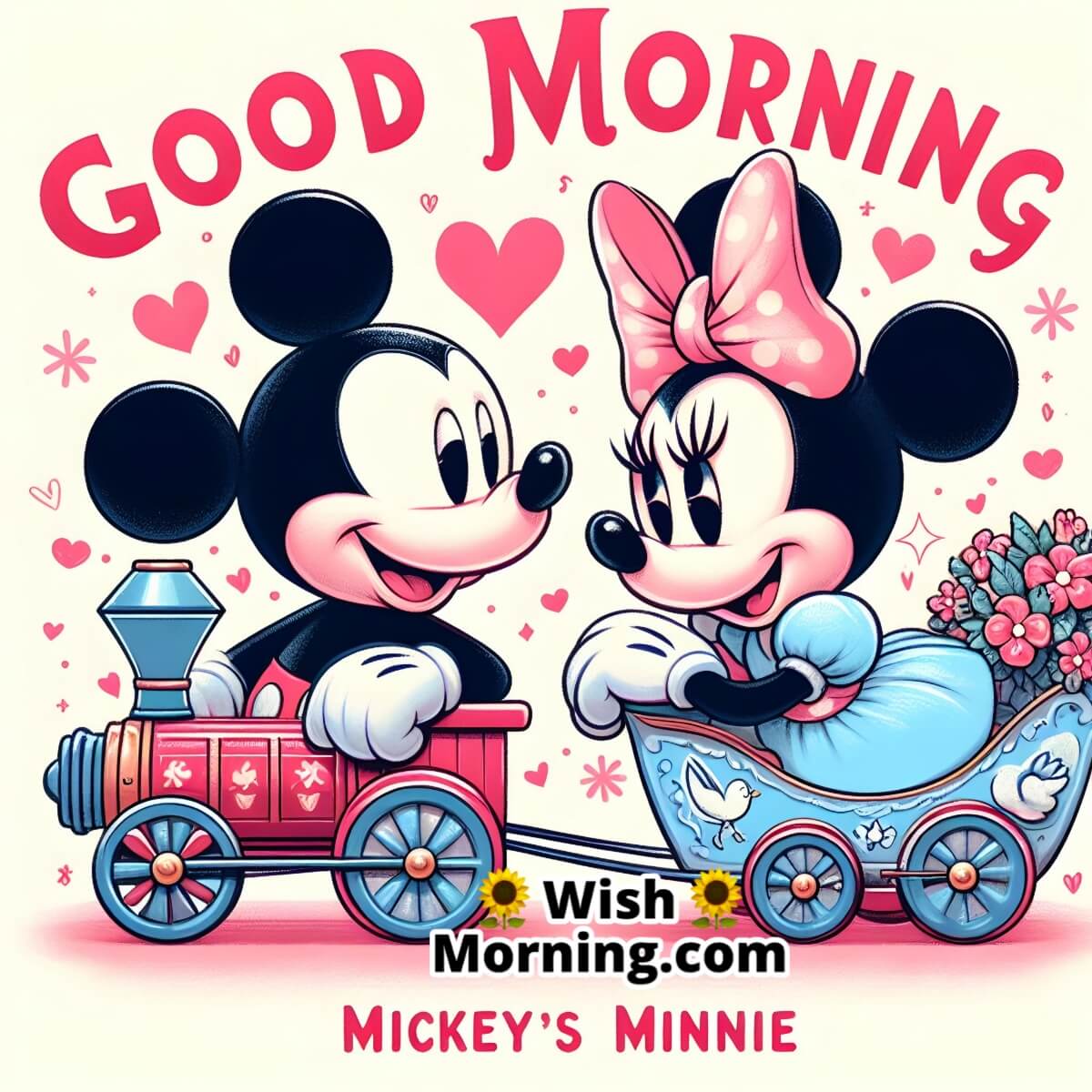 Mickey With Minnie Mouse Morning Pic