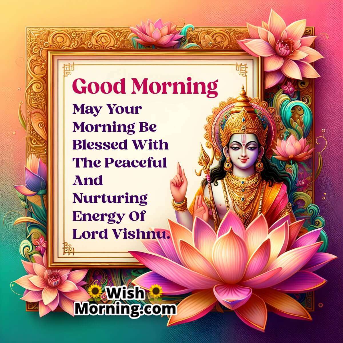 Morning Blessings From Lord Vishnu