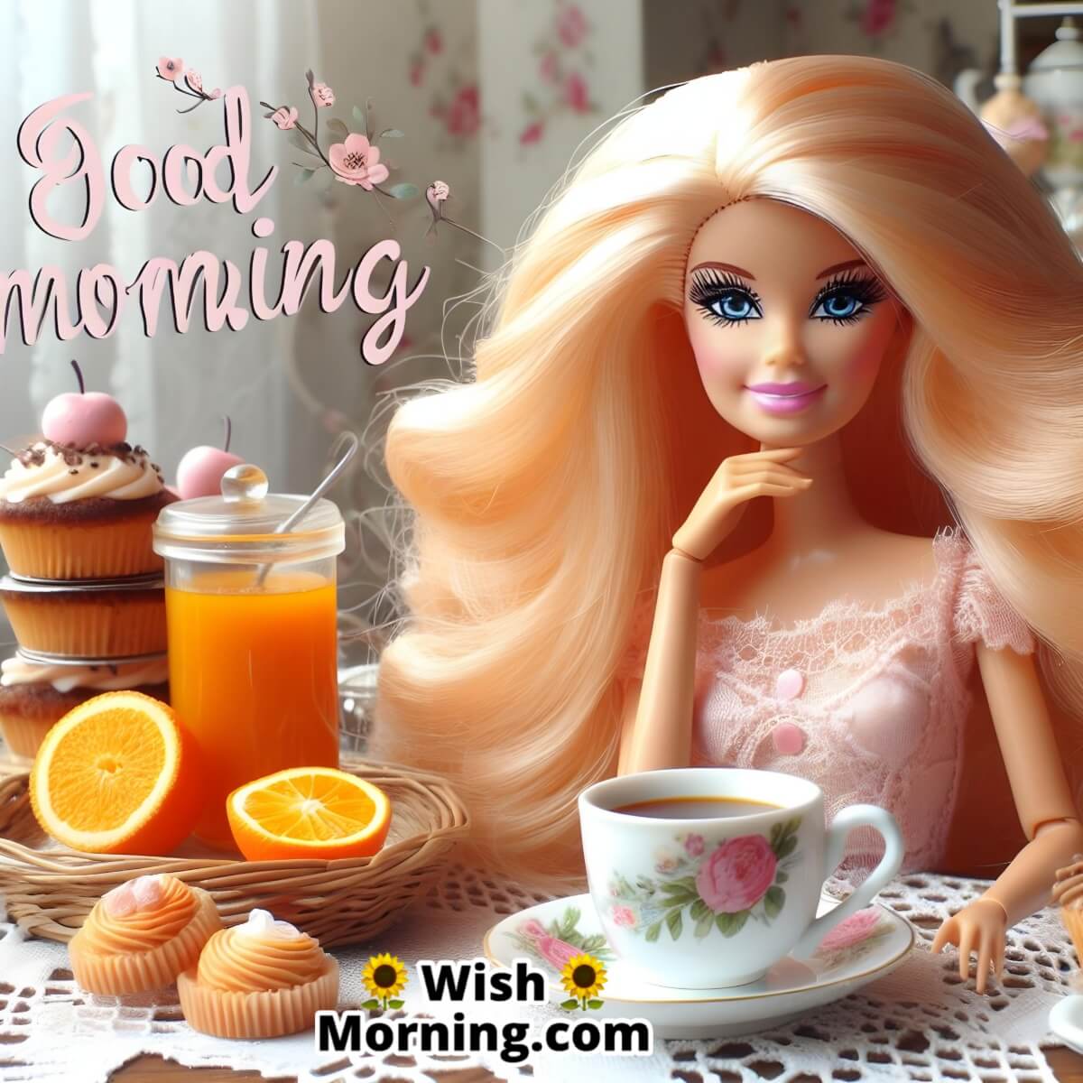 Morning Delight With Barbie Doll