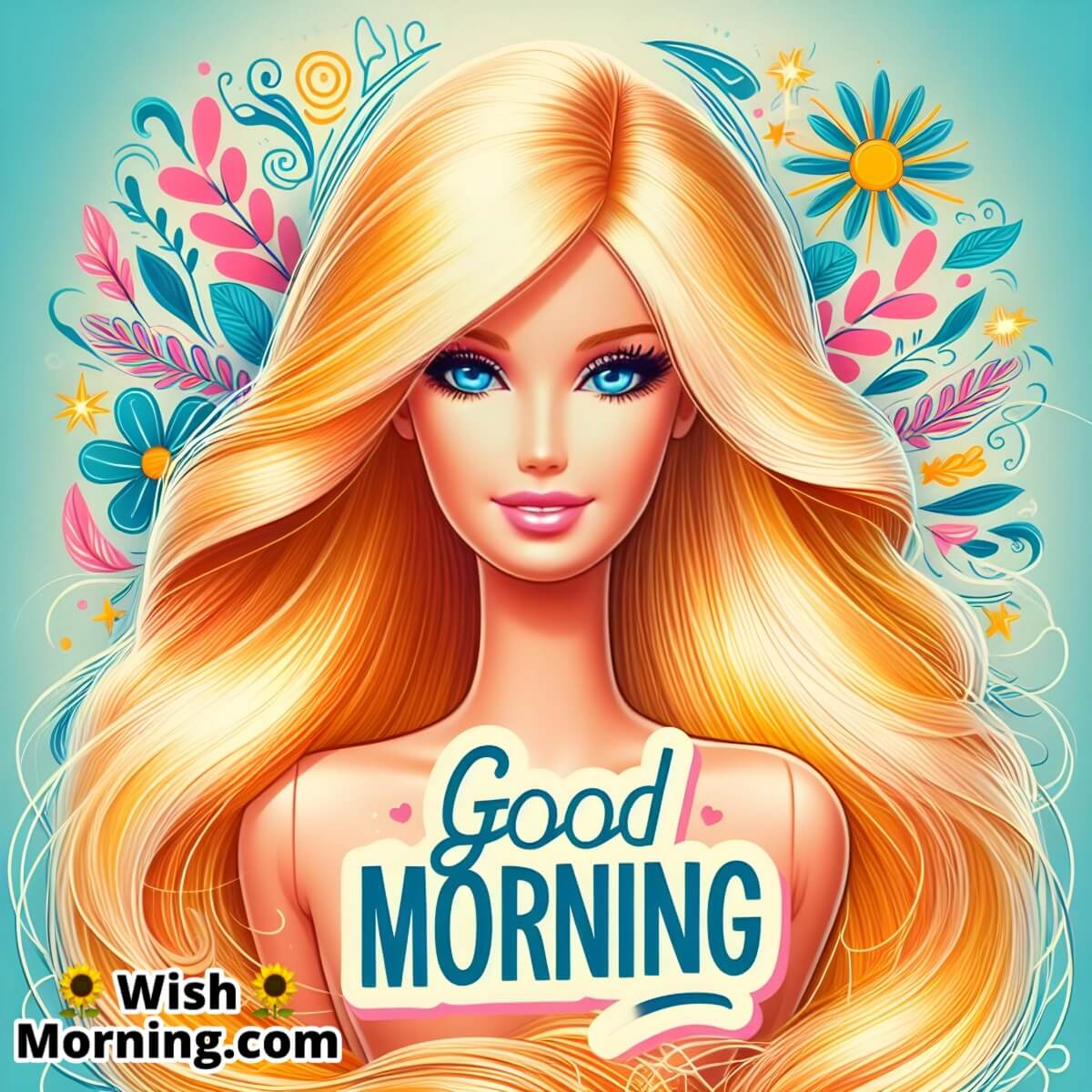 Morning Glow With Barbie's Blue Eyes