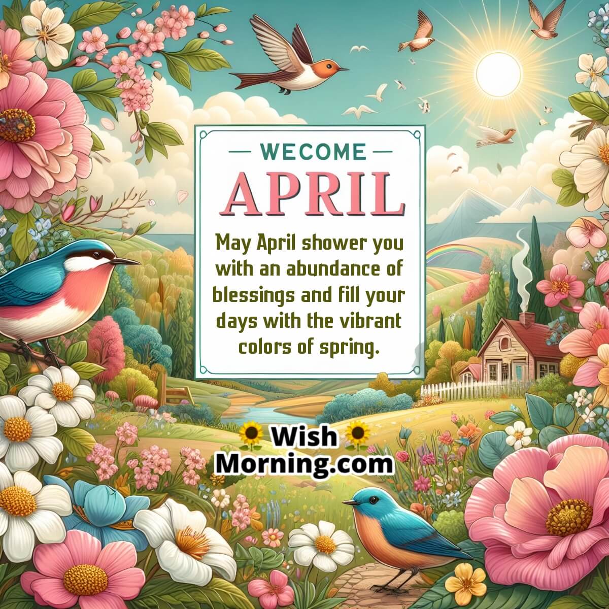 Welcome April Wish Image