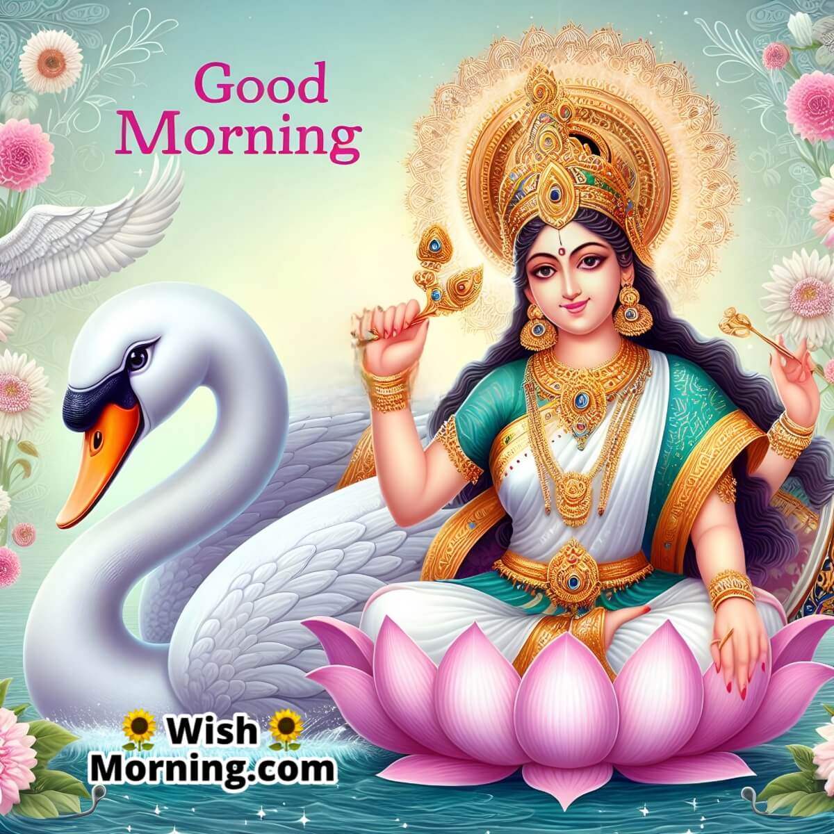 Enlightened Mornings With Goddess Saraswati