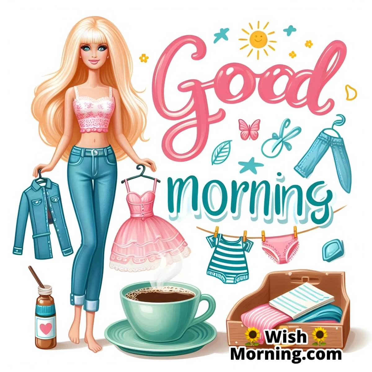 Good Morning Barbie With Clothing