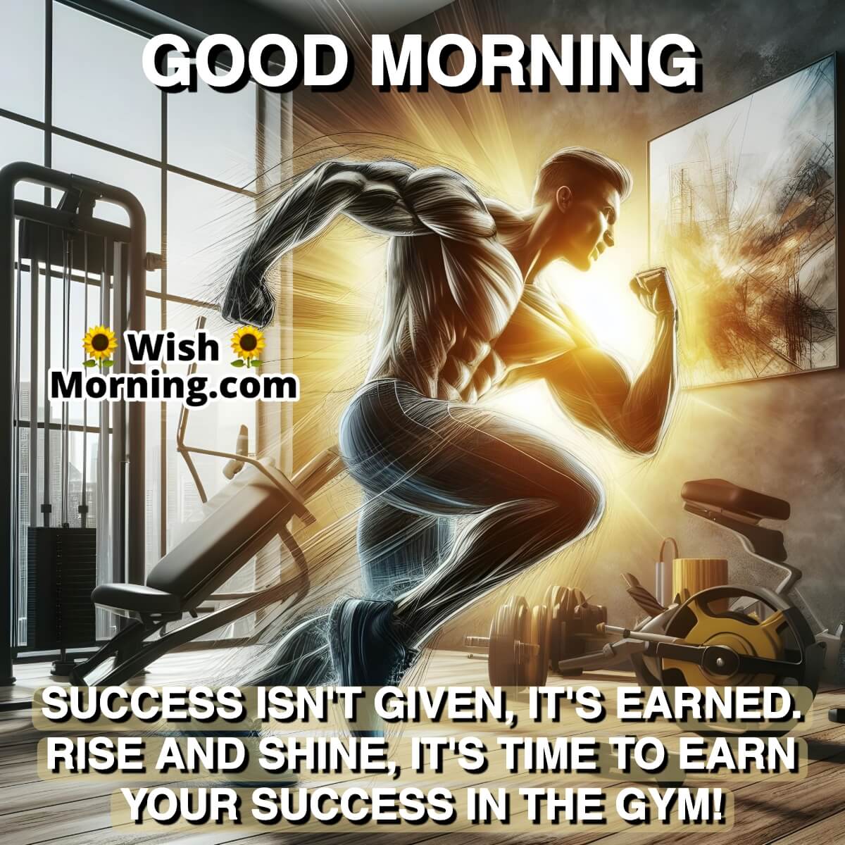 Good Morning Gym Quote For Success