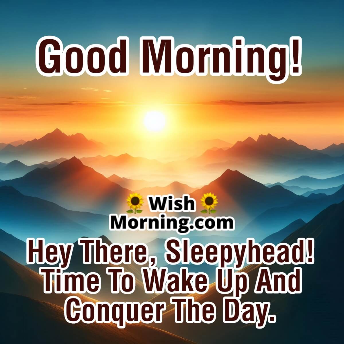 Good Morning Wish For Sleepyhead