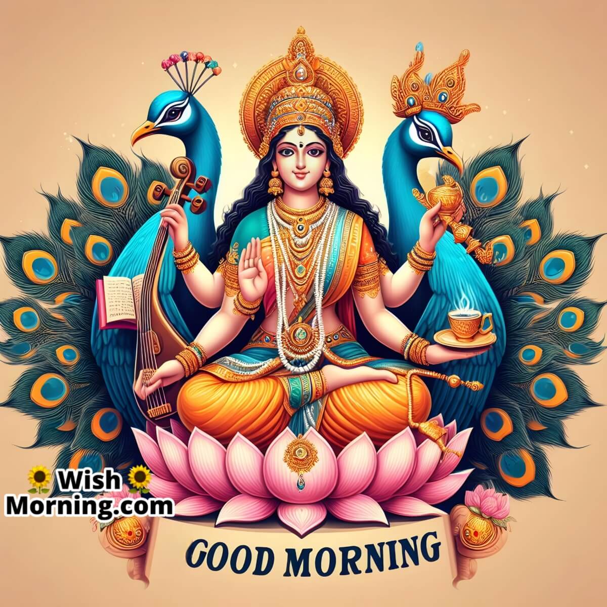Morning Melodies With Goddess Saraswati