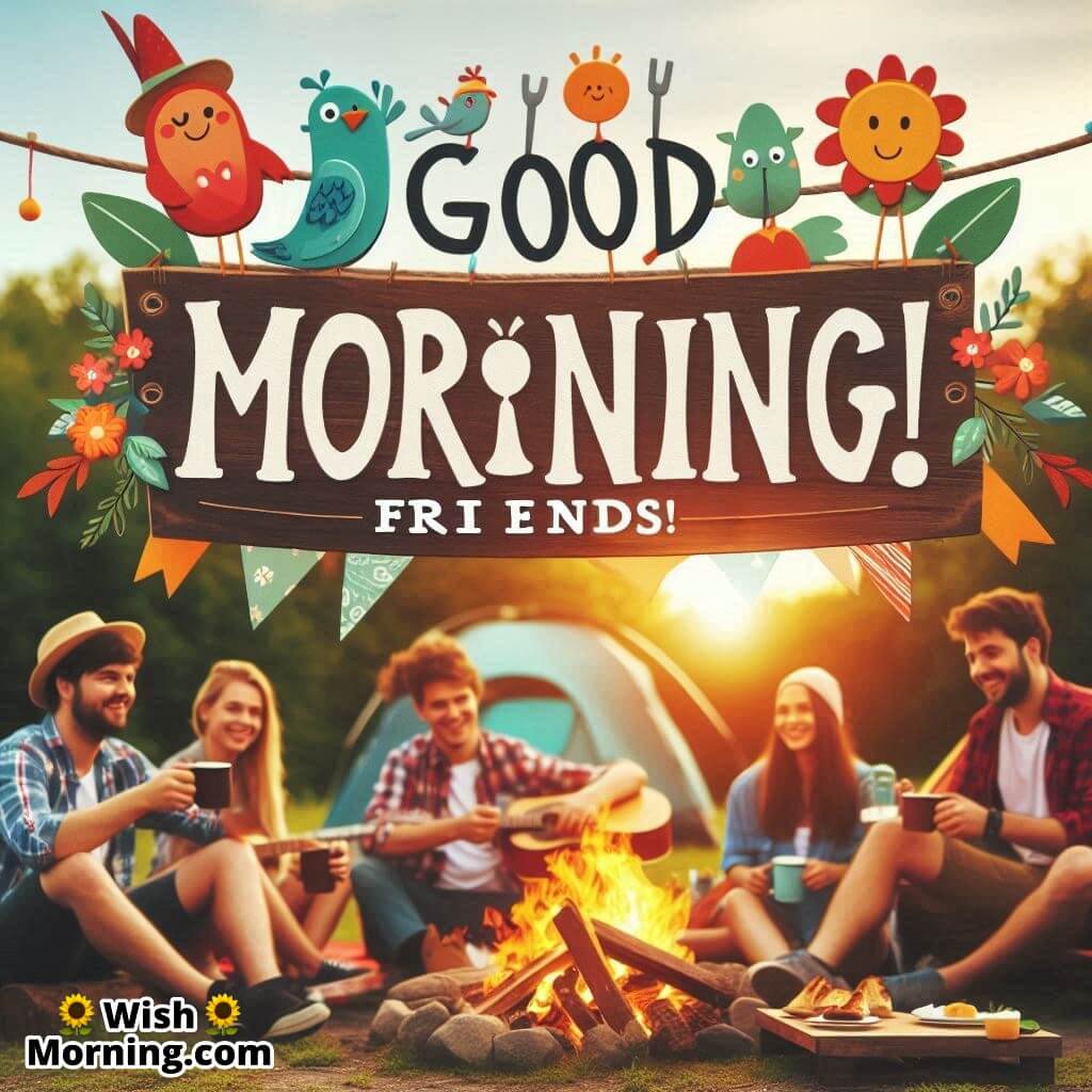 Campfire Friends Morning