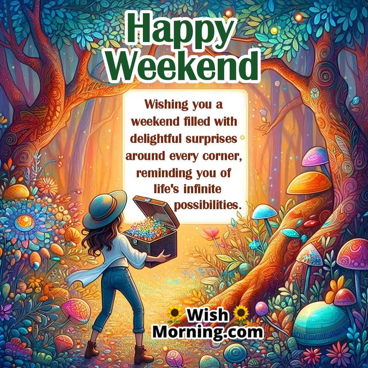 Delightful Happy Weekend Message