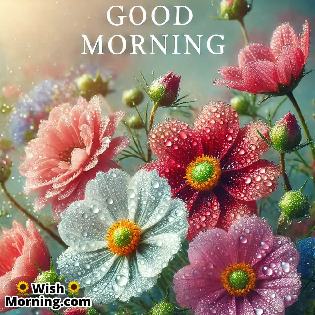 Dewy Floral Greetings