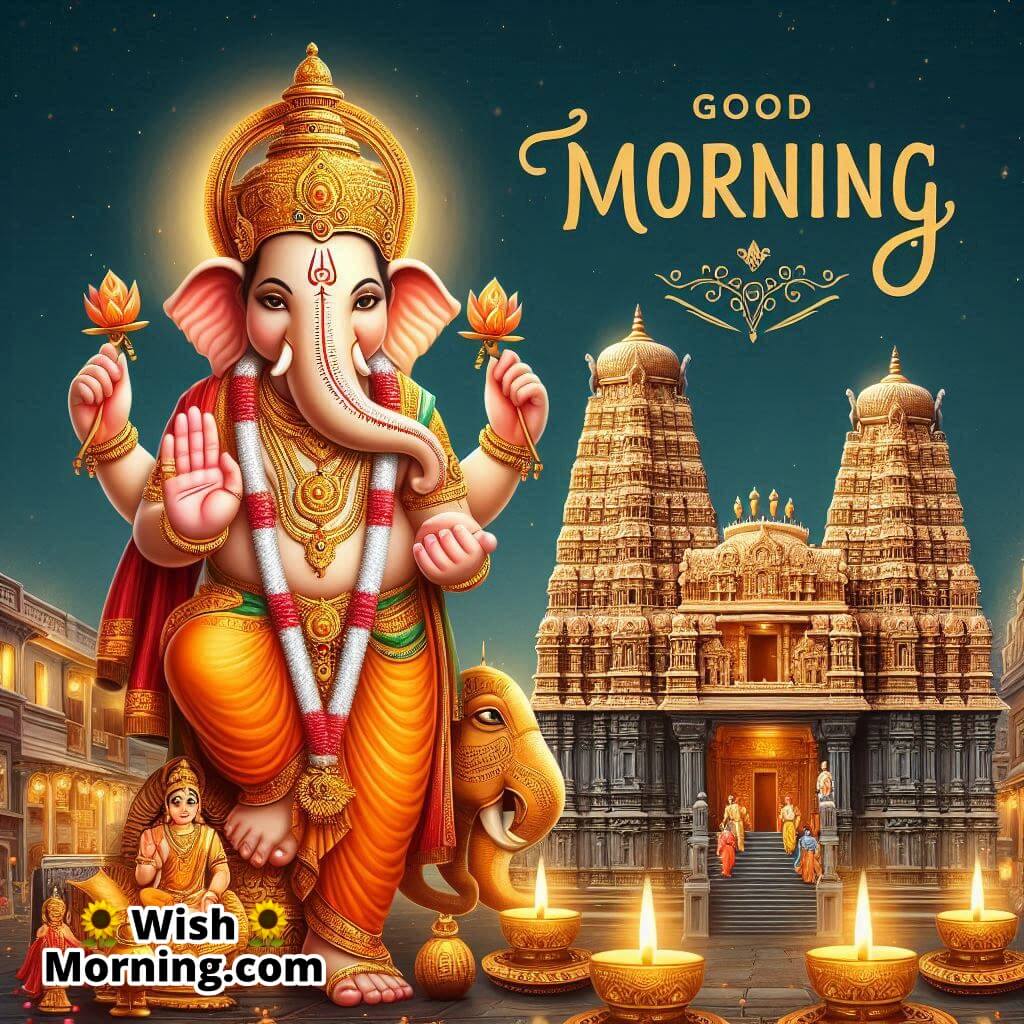 Morning Ganesha At Temple