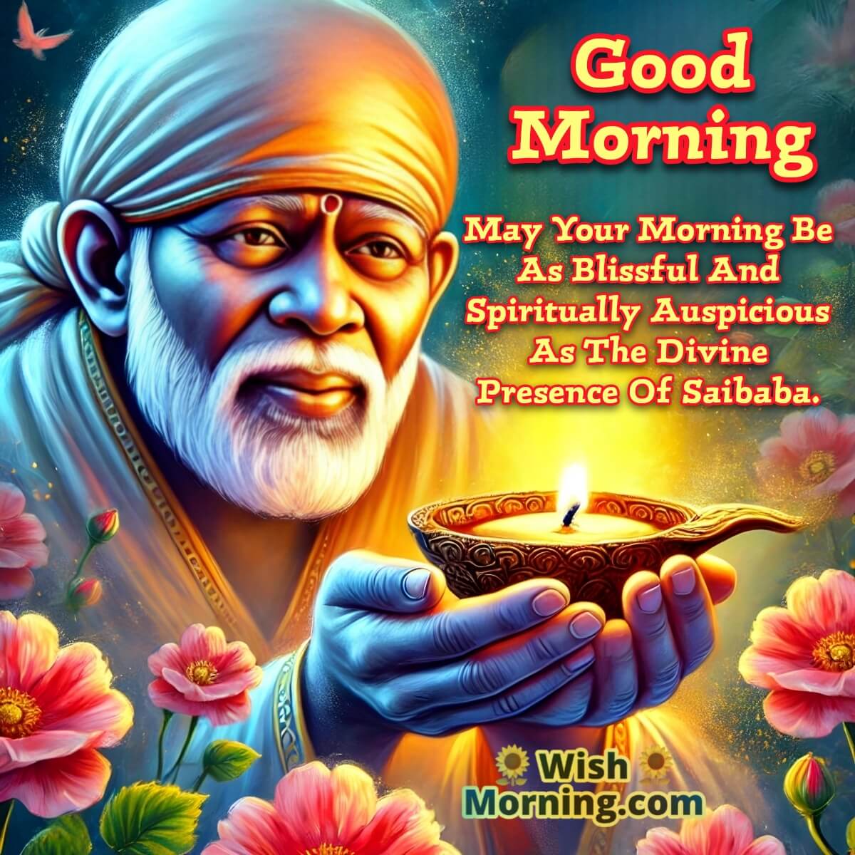 Divine Morning Wish Of Saibaba
