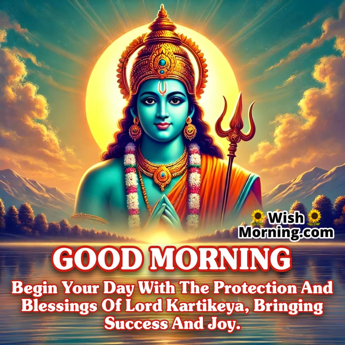 Good Morning Blessings Of Lord Kartikeya