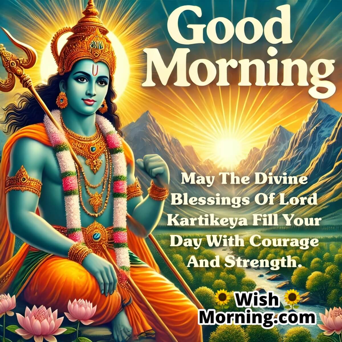 Good Morning Kartikeya Blessings In The Mountains