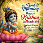 Auspicious Morning Greetings Krishna Janmashtami