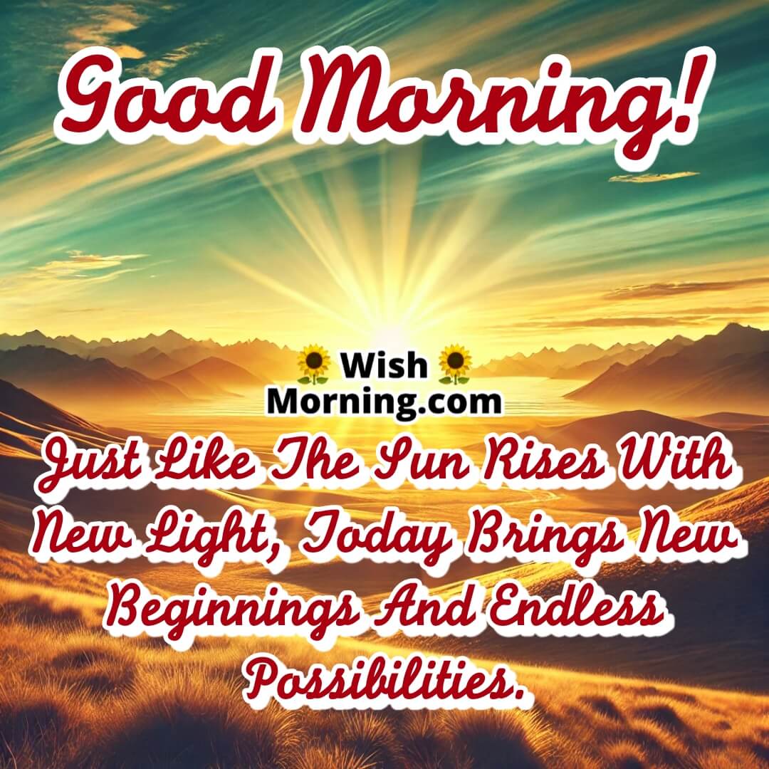 Good Morning New Beginnings Image