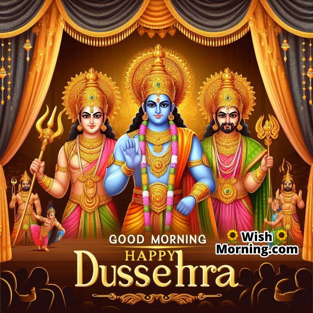 Good Morning Happy Dussehra Ramayana Characters