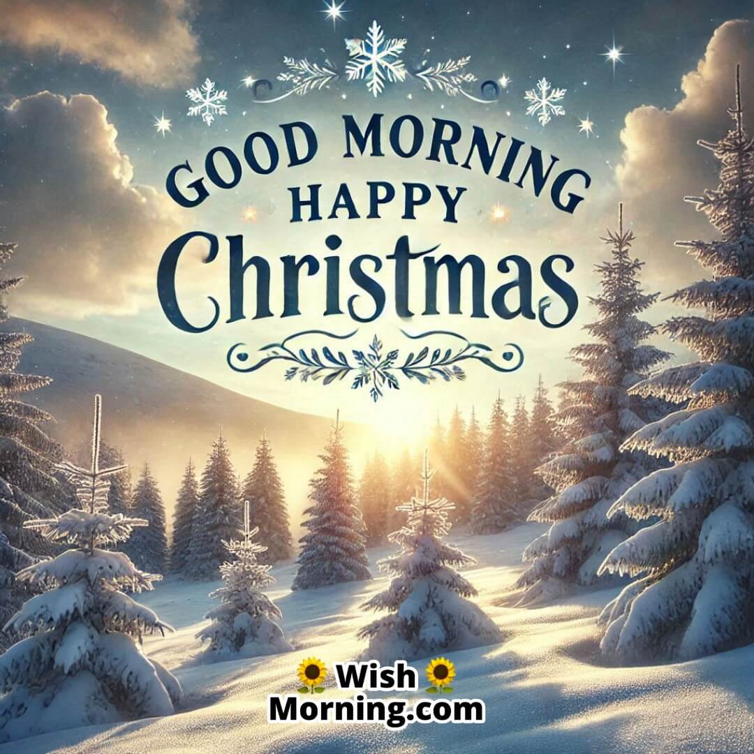 Christmas Morning With Winter Wonderland