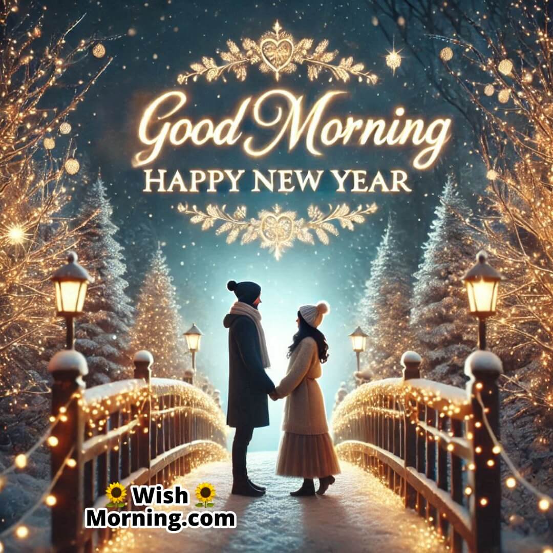 Good Morning Happy New Year Romantic Pic
