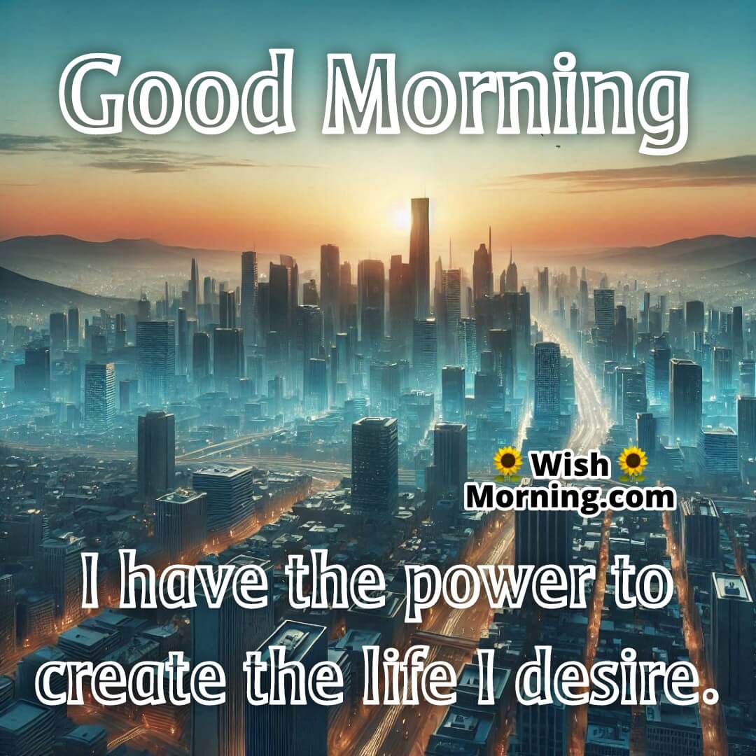 Dawn over city skyline representing ambition and the power to create.