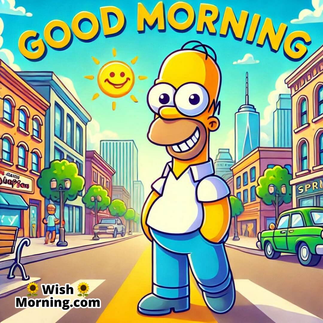 Good Morning Homer Simpson Springfield