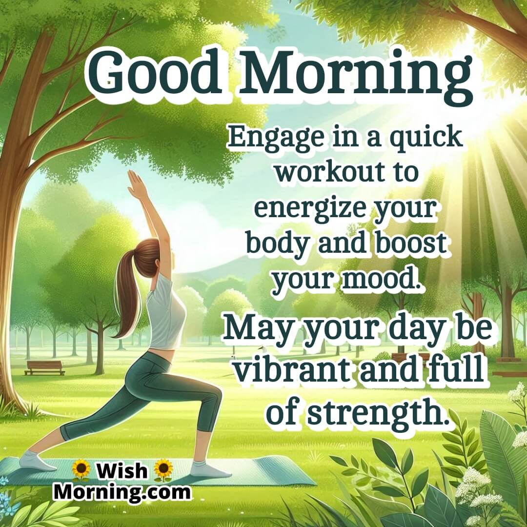 A fresh and vibrant morning workout symbolizing energy and positivity.