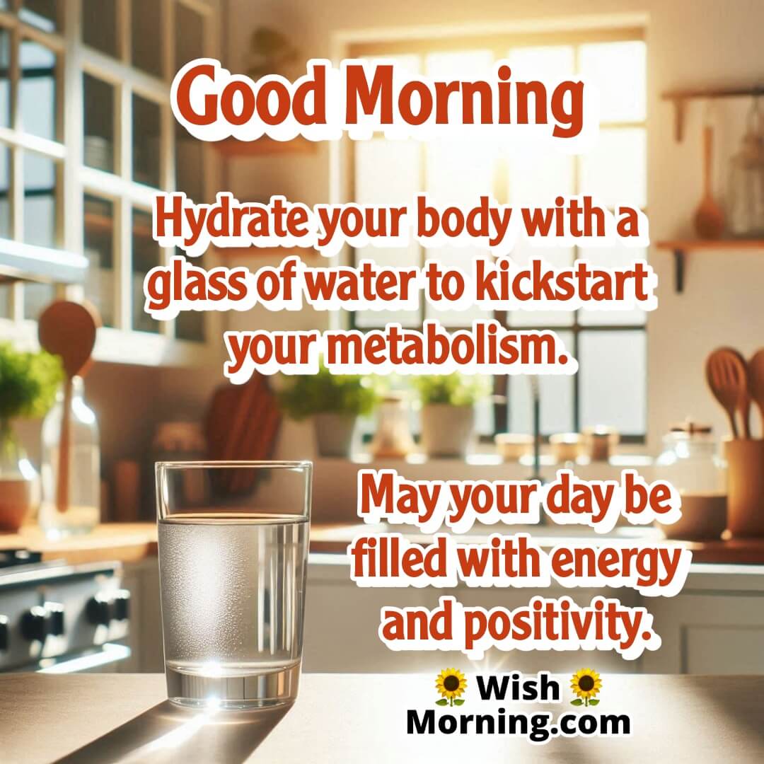 A refreshing glass of water in morning sunlight representing healthy hydration.