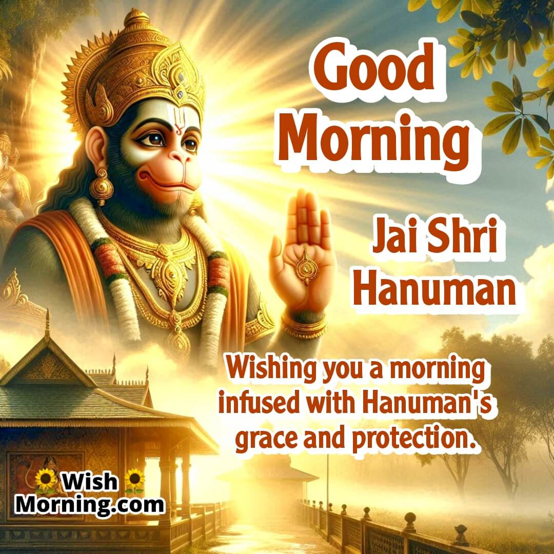 Morning light glowing with Hanuman’s grace and protective energy.