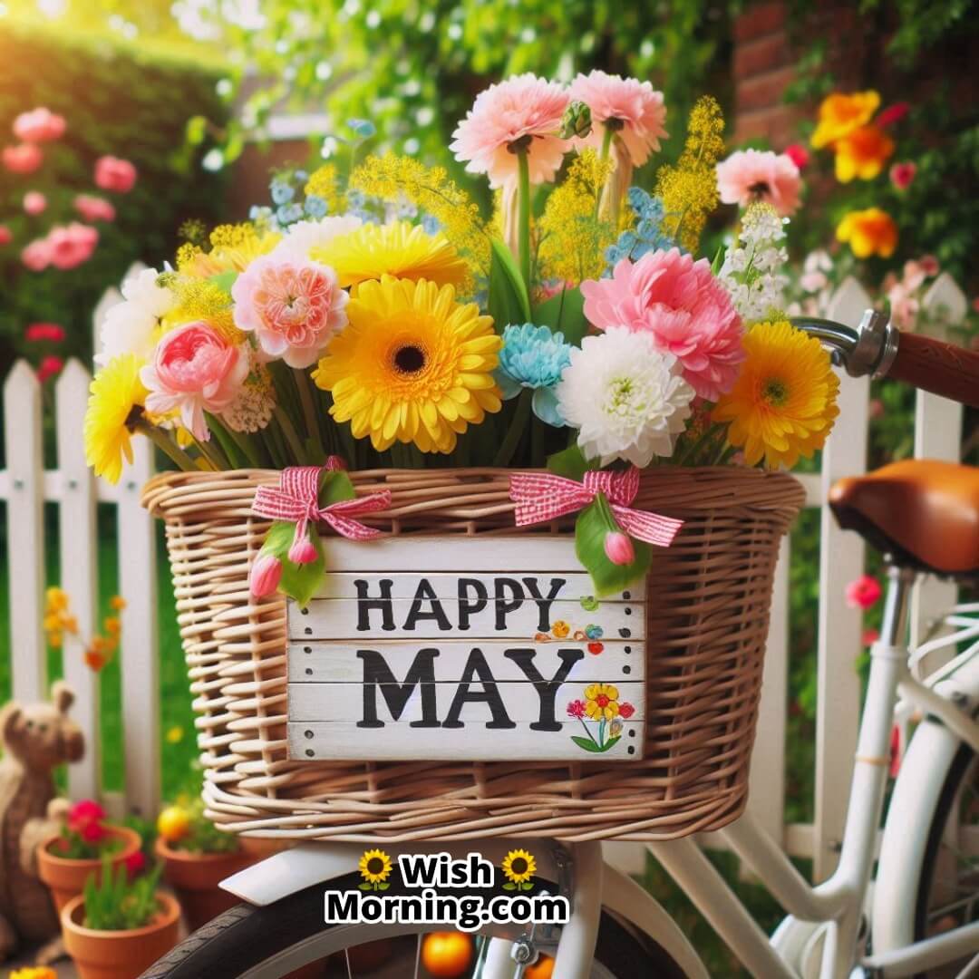 Happy May Flowers Basket