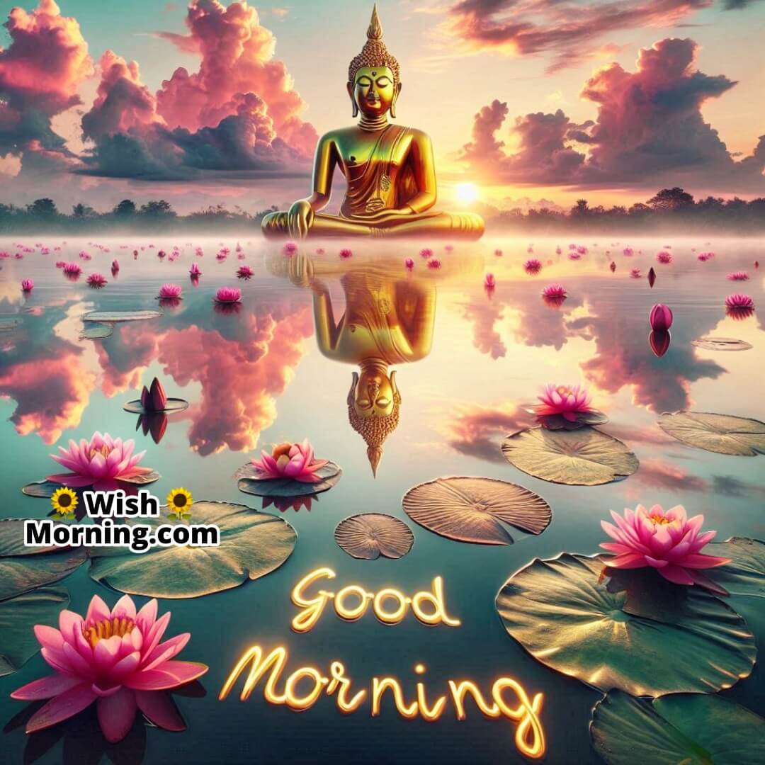 Good Morning Buddha Lake Reflection Pic