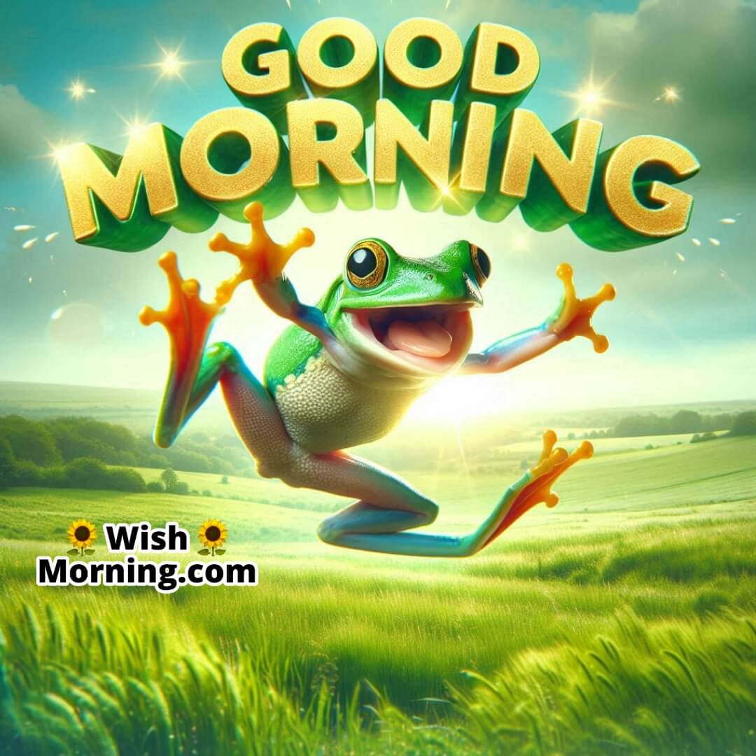 Good Morning Jumping Frog Image