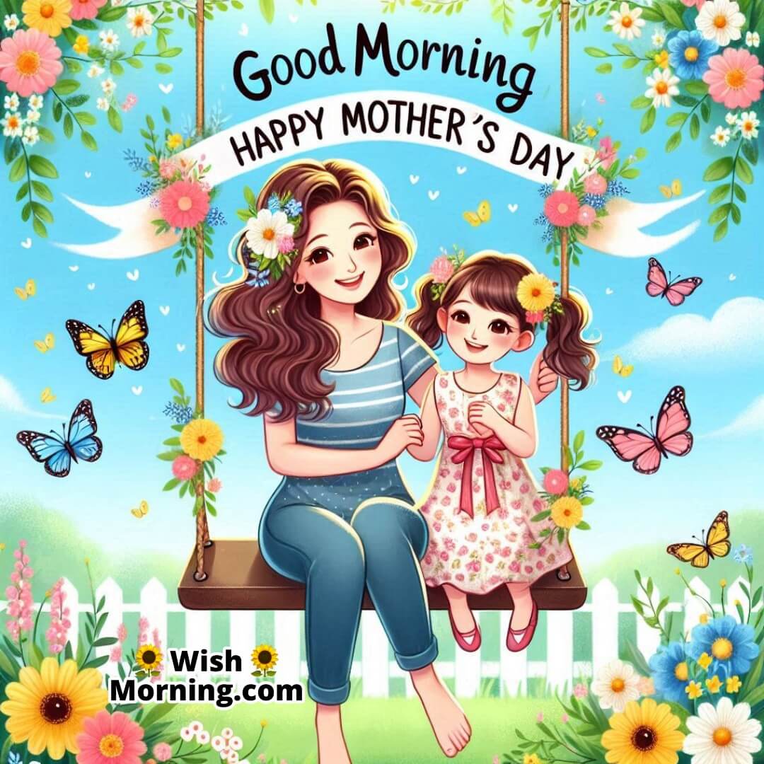 Good Morning Mother’s Day Swing Fun Scene