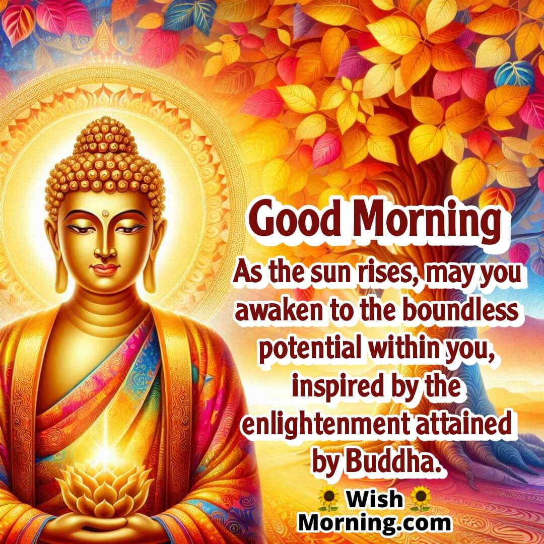 Good Morning Wish For Awakening With Buddha