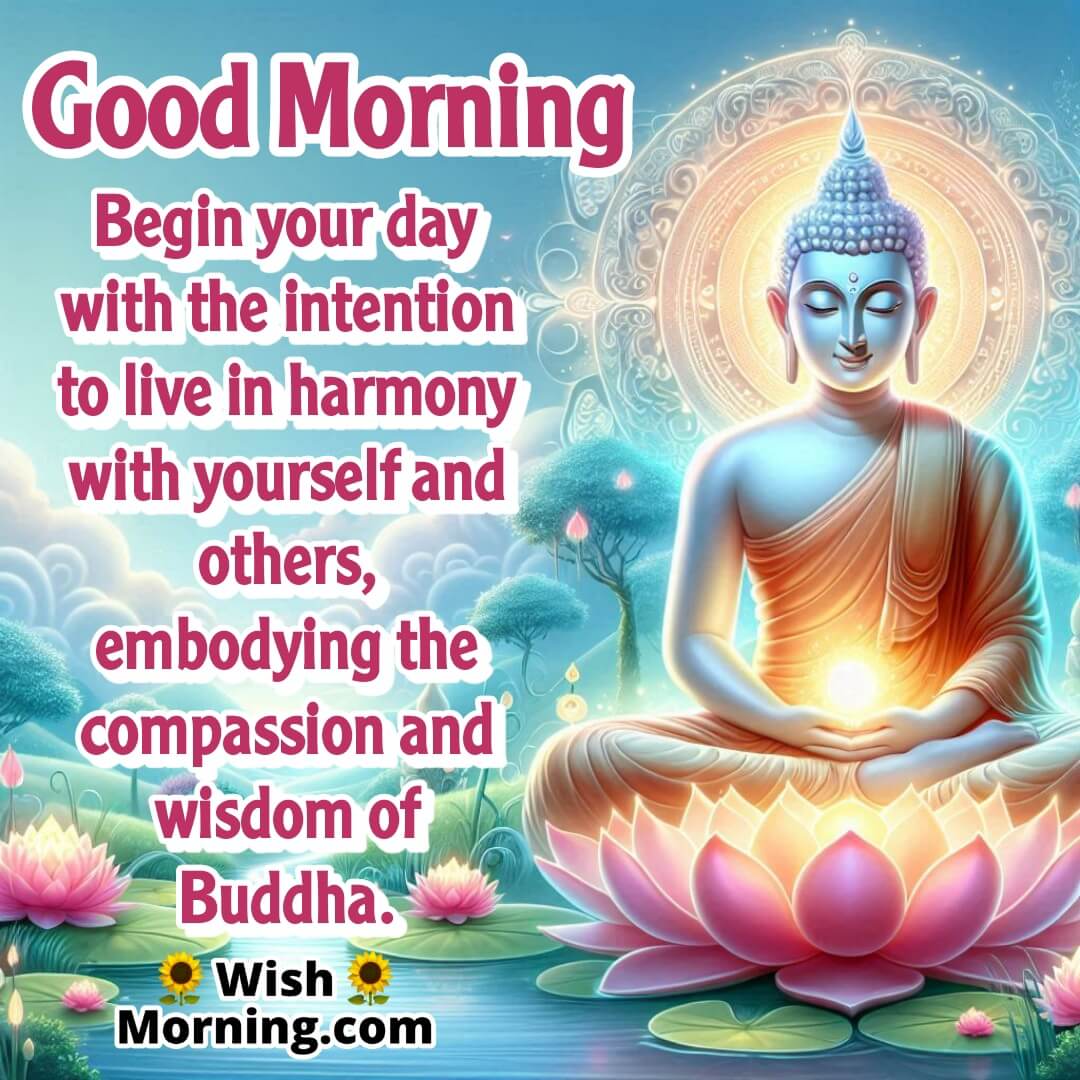 Good Morning Wish For Harmony With Buddha