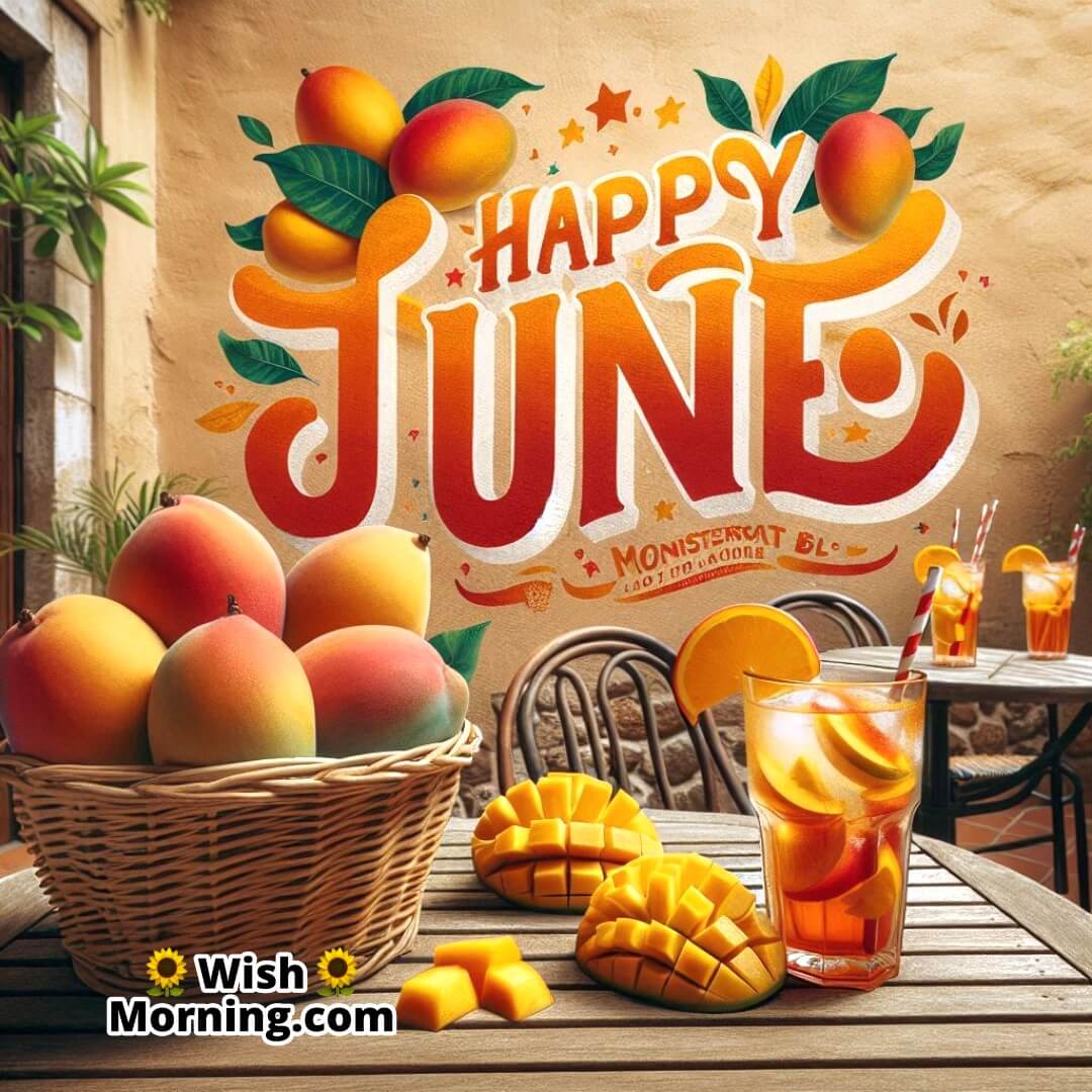 Happy June welcoming with a refreshing view of summer mangoes and chillers.