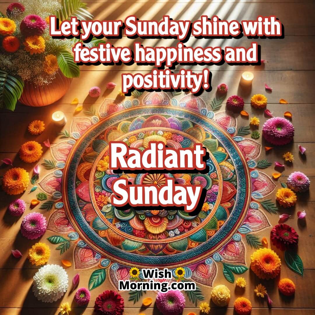 Radiant Sunday Morning Festive Image