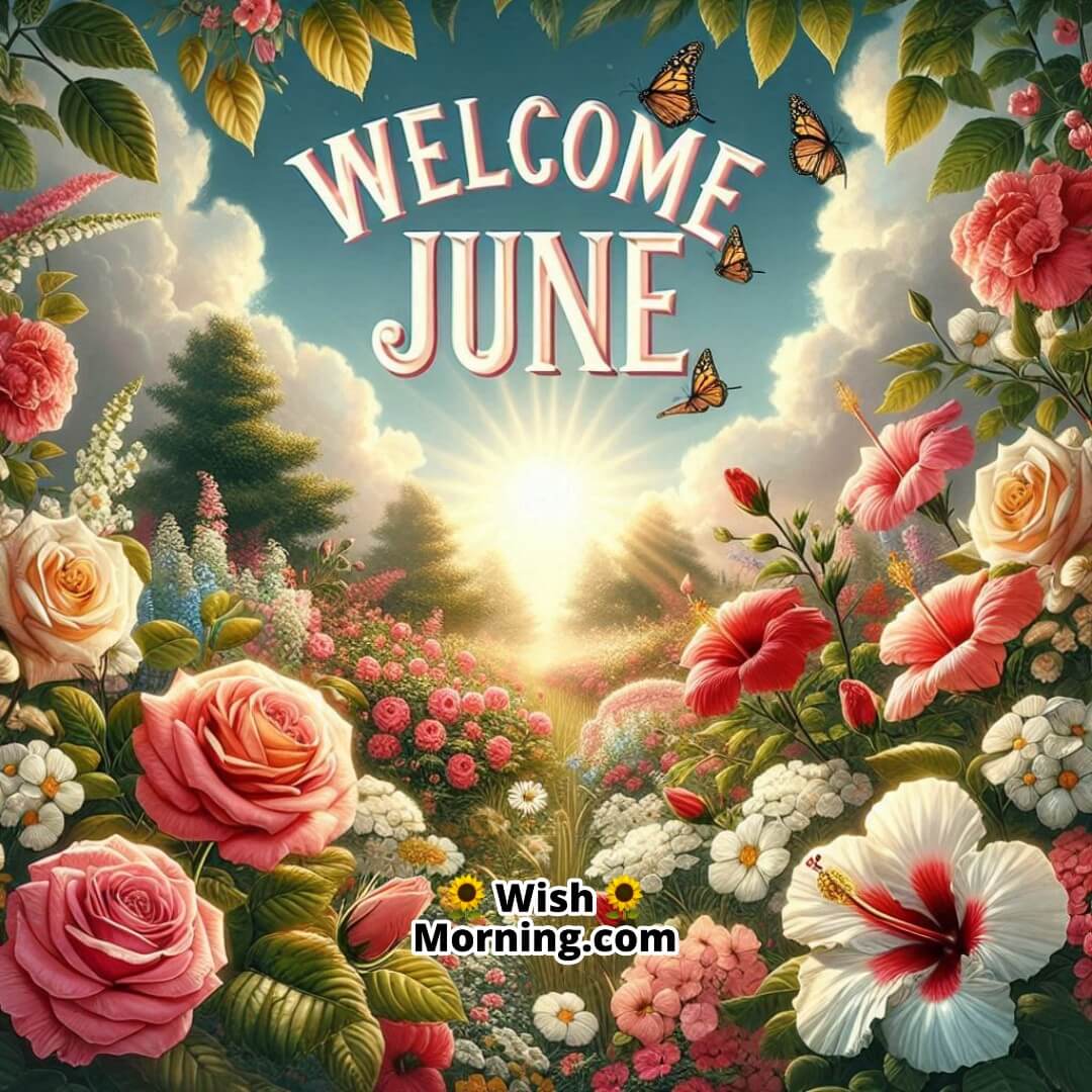 Welcome June Floral Image