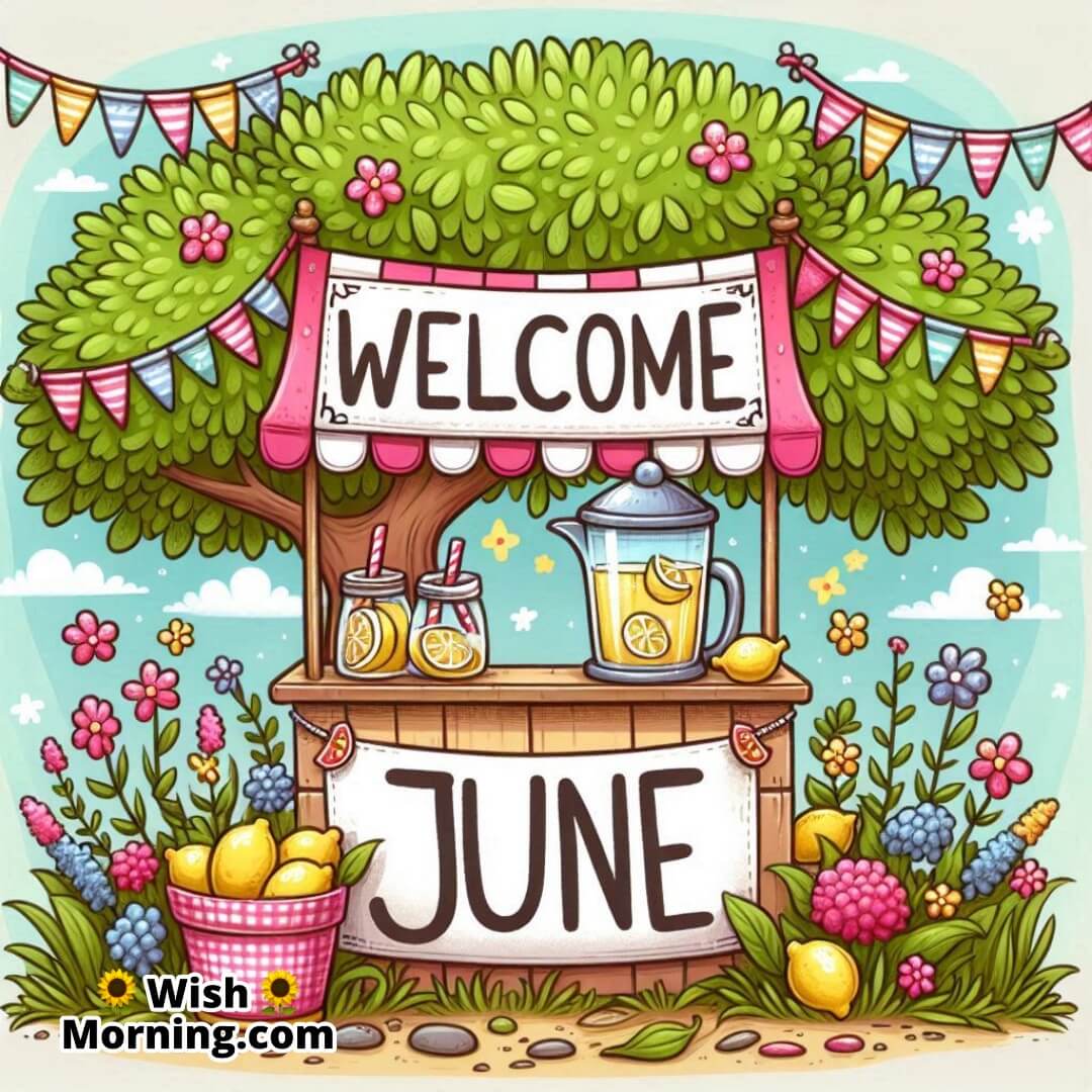 Welcome June Lemonade Stand Pic