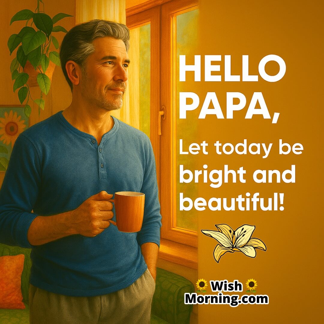 Father in soft morning light by the window, symbolizing warmth, wisdom, and peaceful reflection.