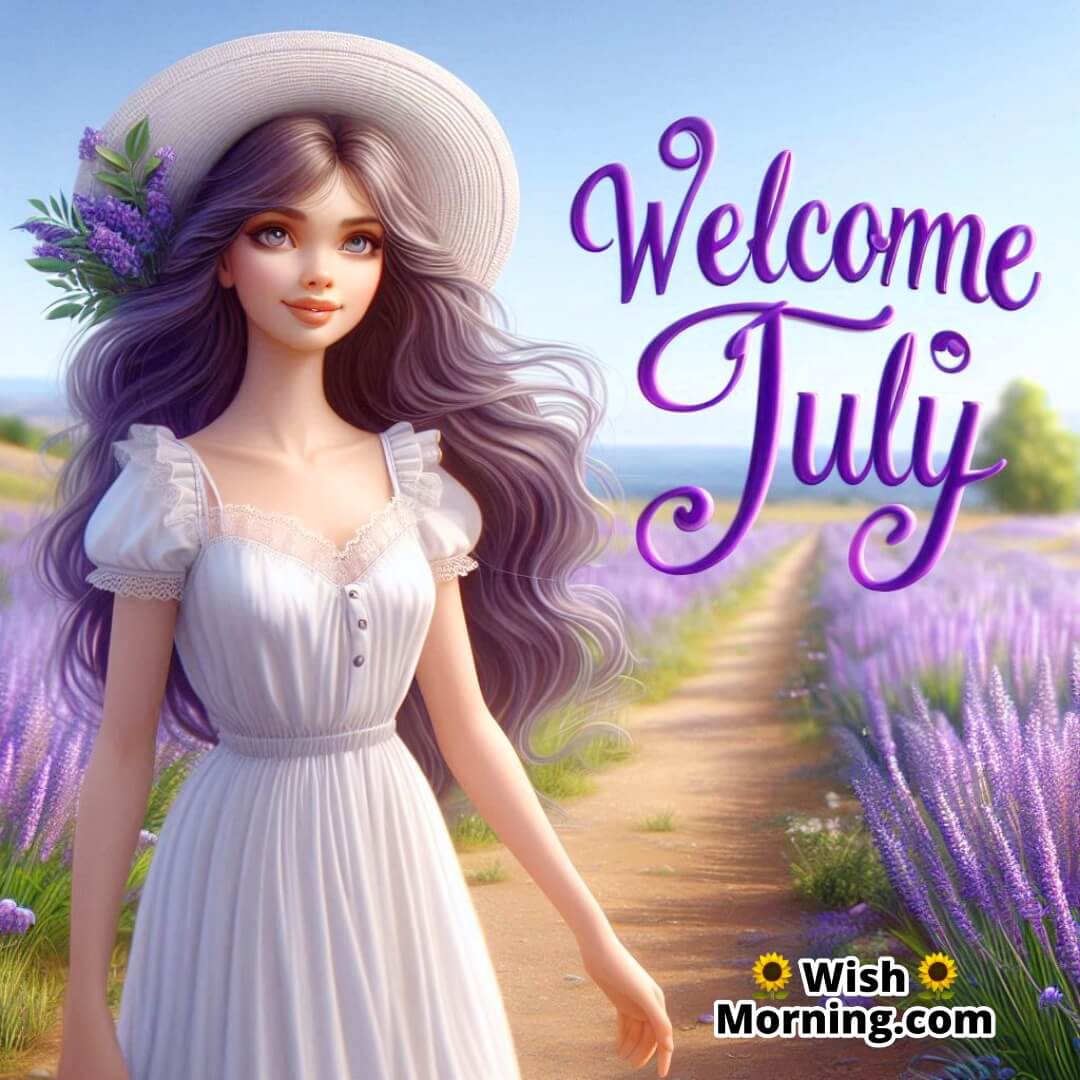 Welcome July in lavender field with elegance and calm energy.