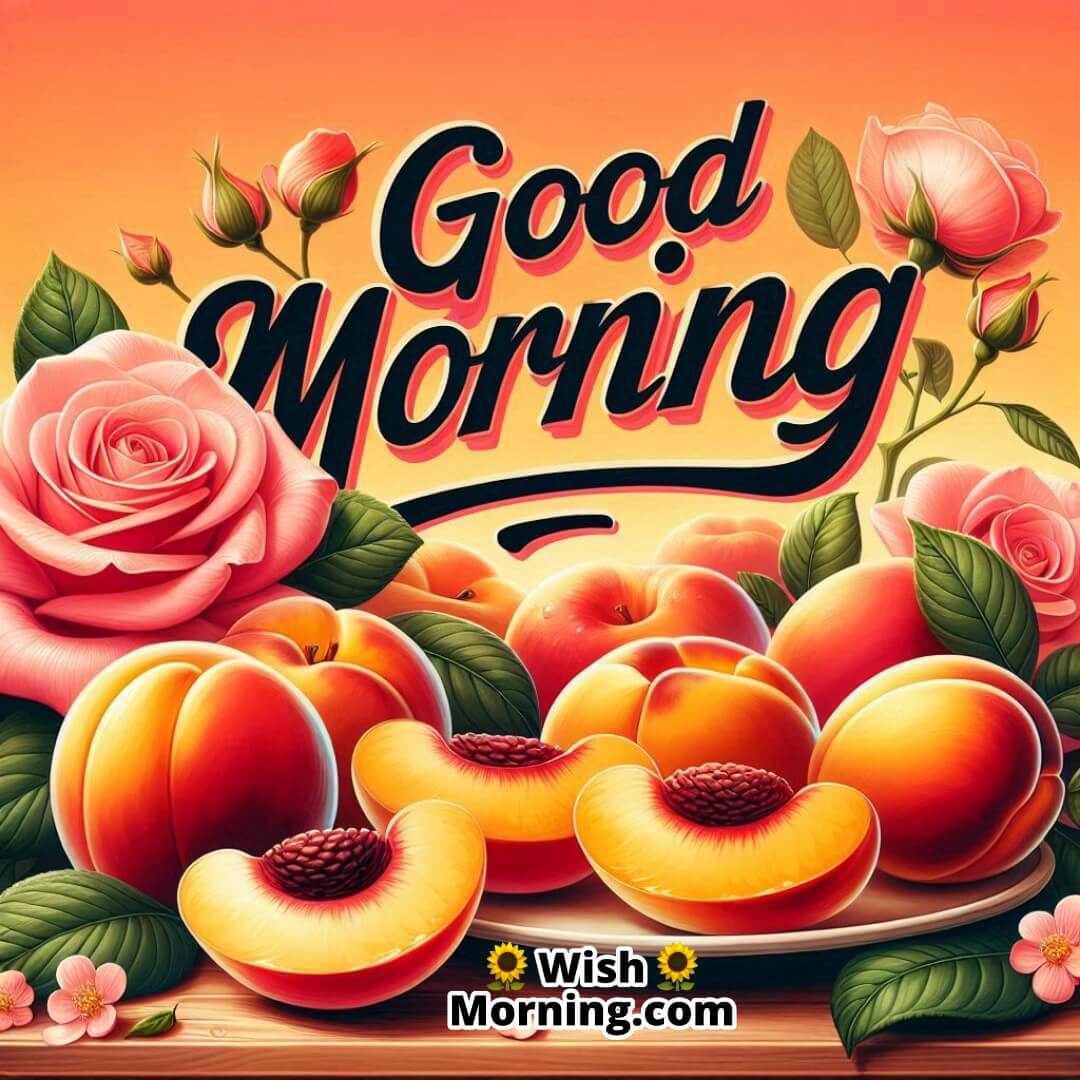 Good Morning Roses And Peaches Image