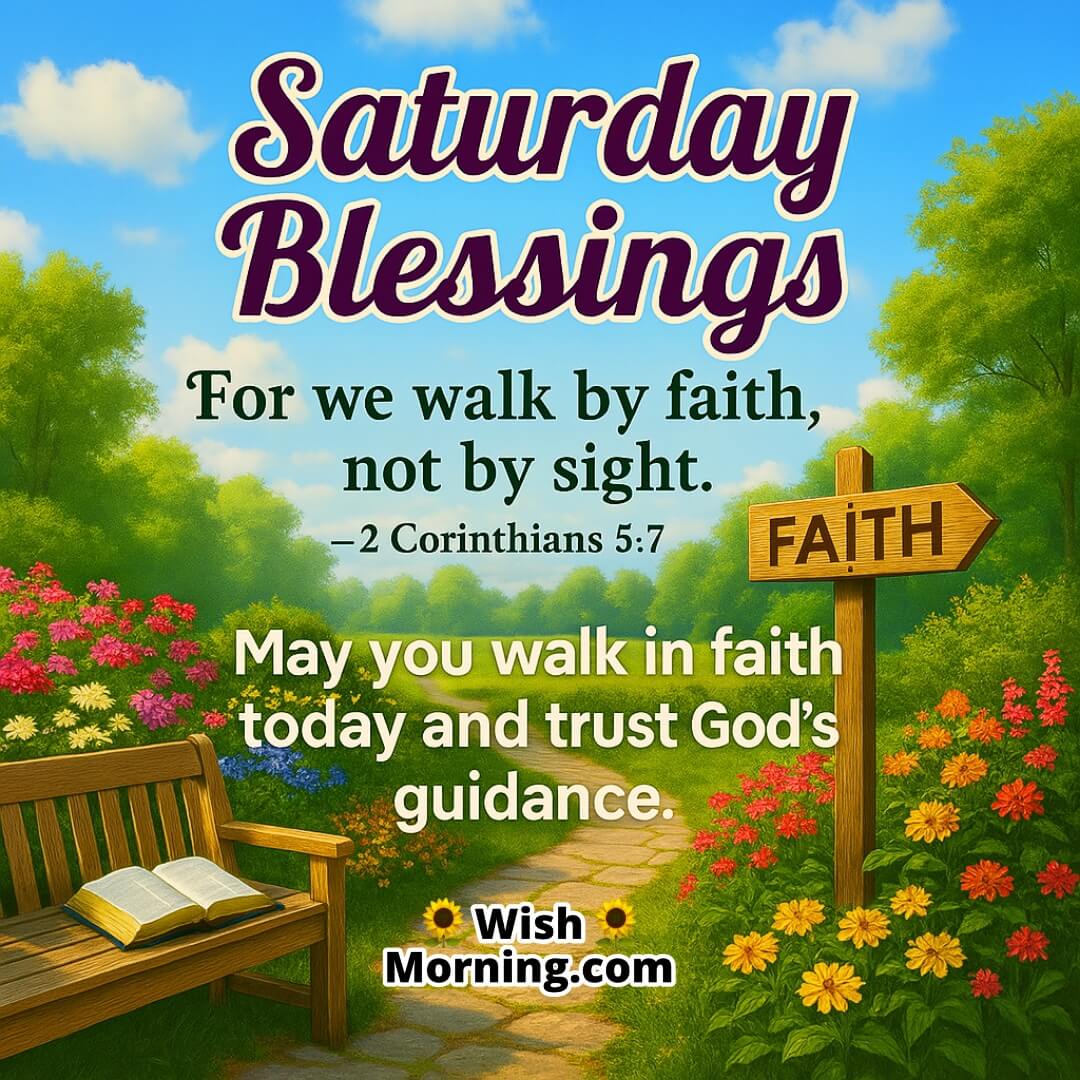 Saturday Blessings Bible Verse & Faithful Message