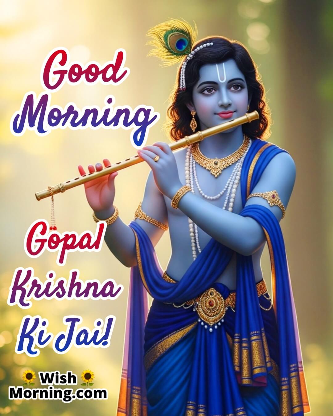 Good Morning Gopal Krishna Ki Jai!