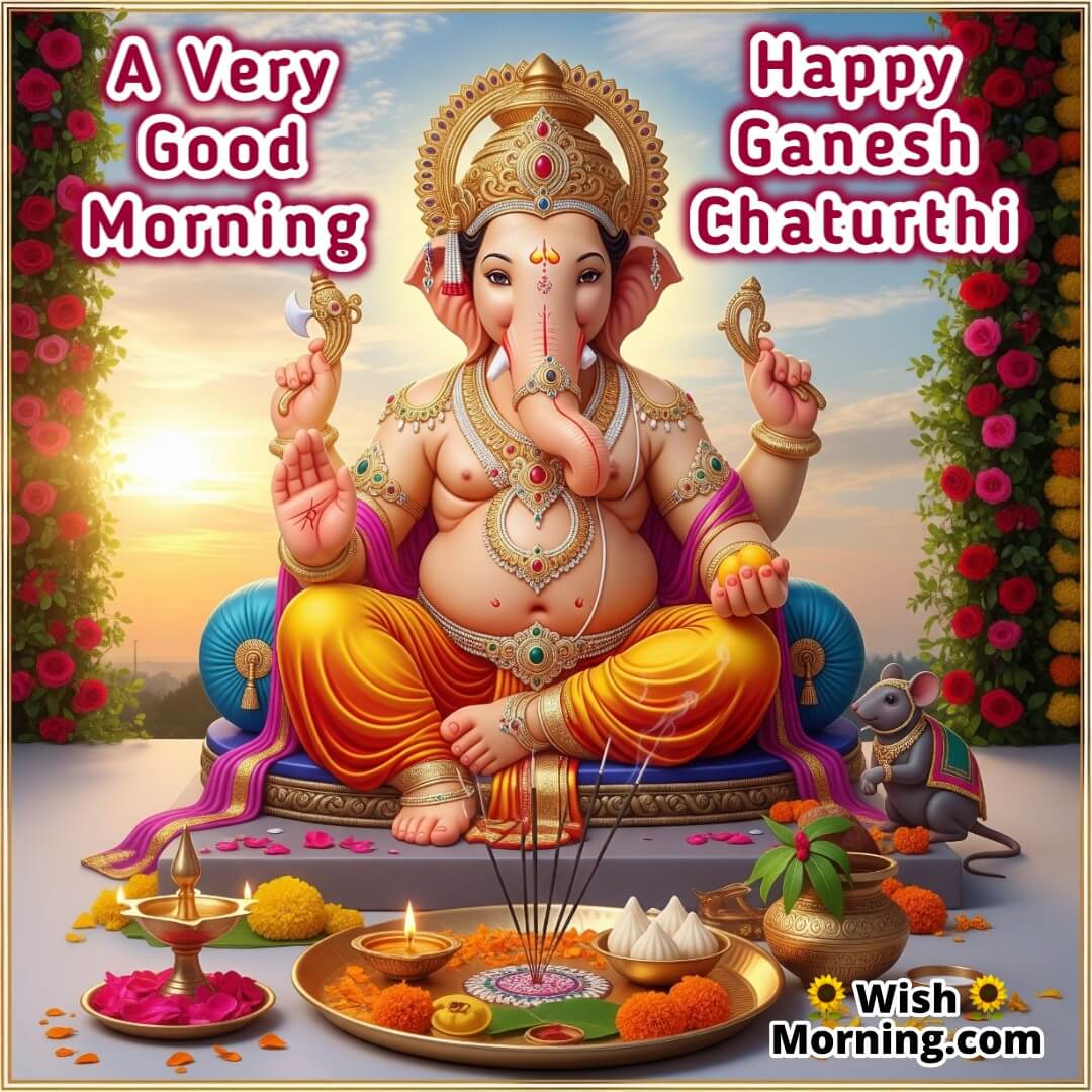 Good Morning Happy Ganesh Chaturthi Picture
