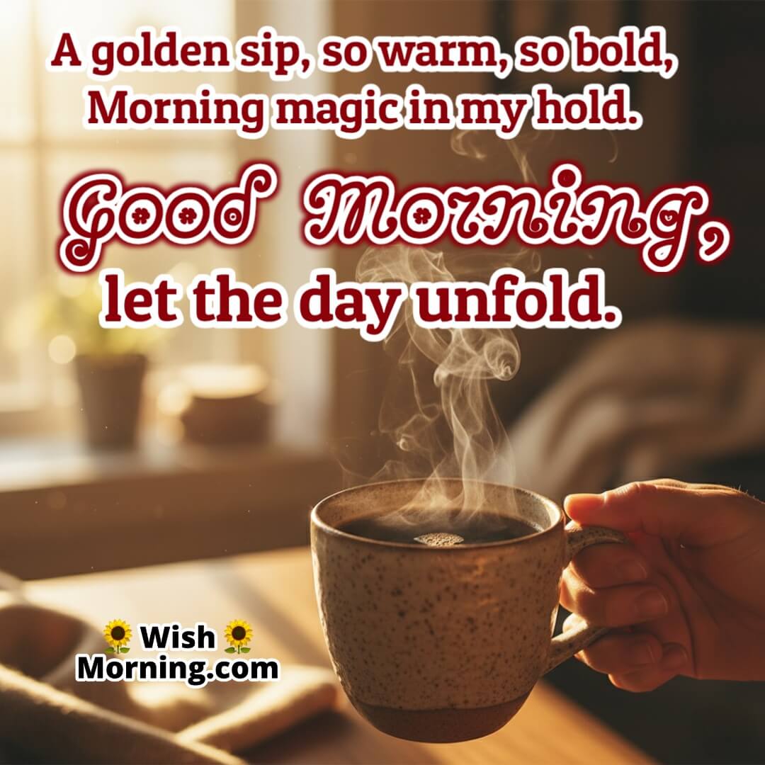 A hand holding a cup of coffee under golden sunlight, symbolizing warmth and energy.