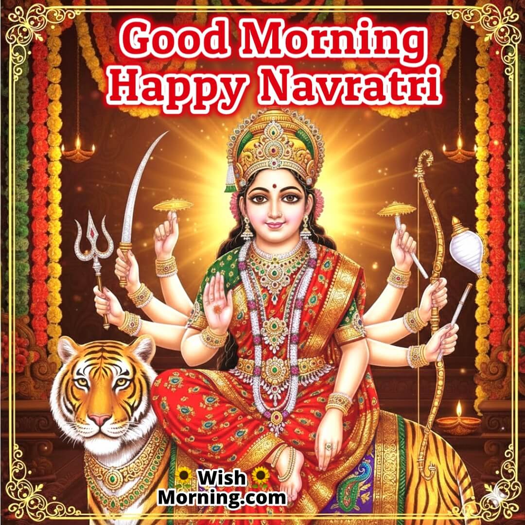 Good Morning Happy Navratri Image