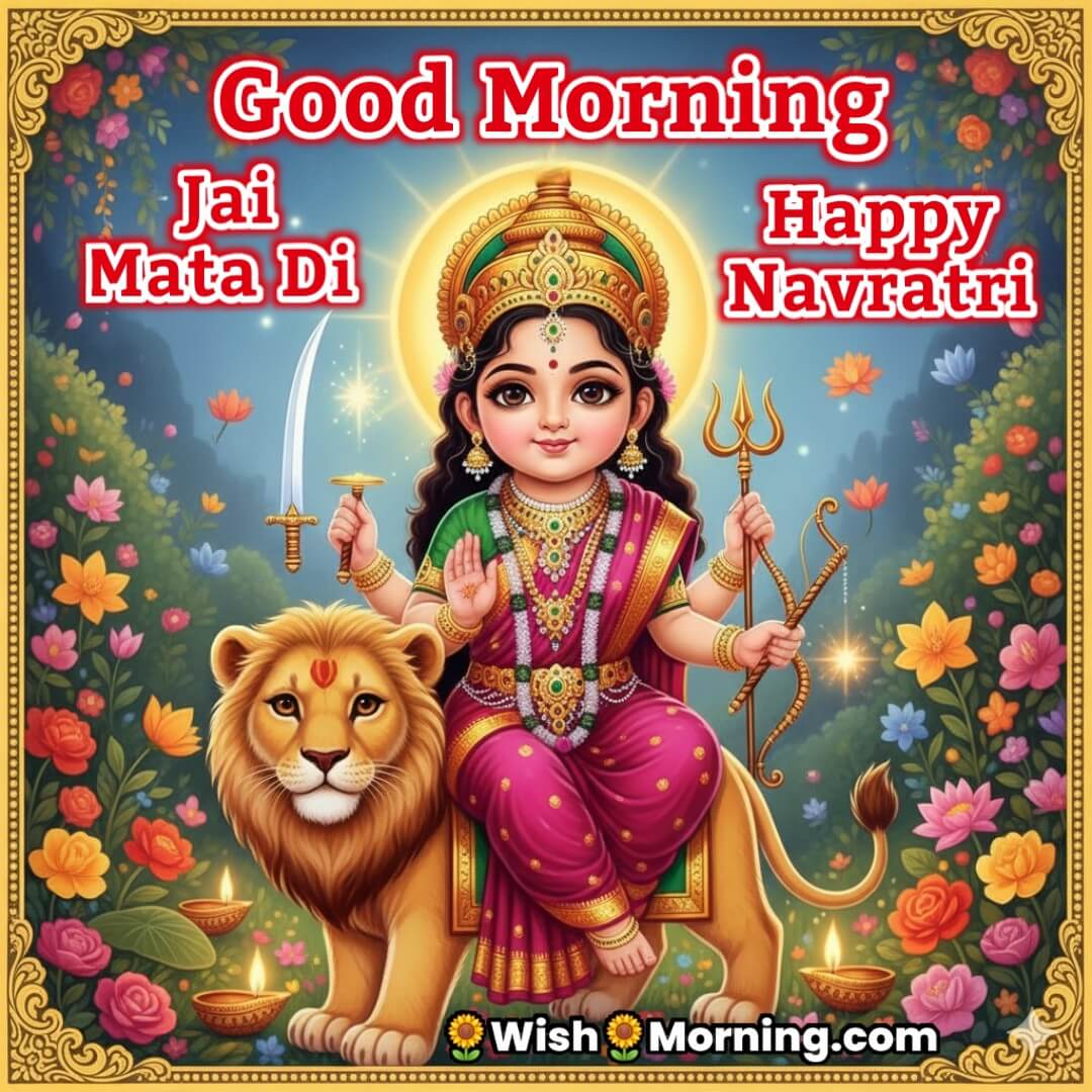 Good Morning Happy Navratri Jai Mata Di